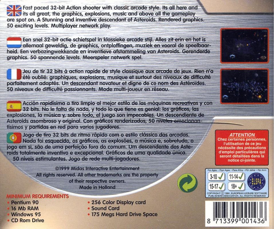Back Cover for Juggernaut Corps: First Assault (Windows) (Pocket Price Games / Action Blaster release)