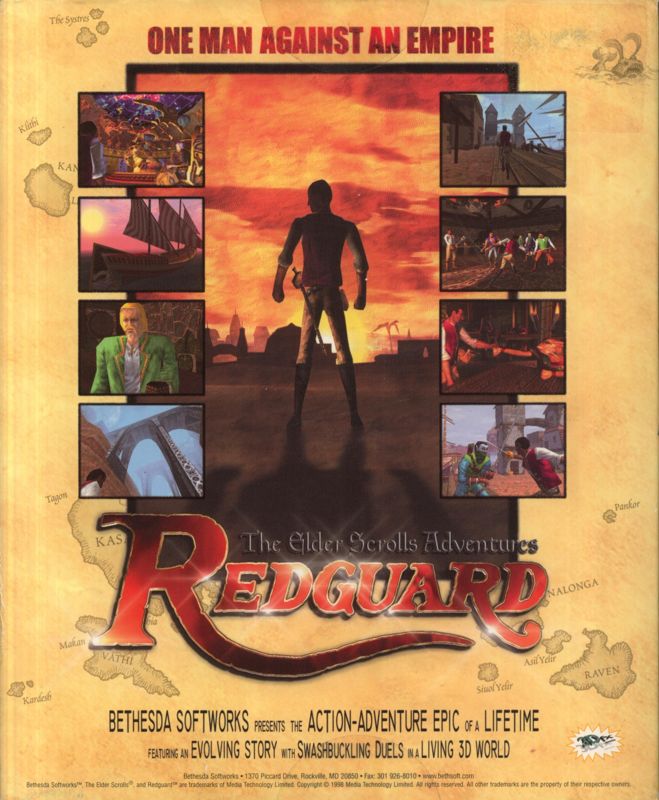 Back Cover for The Elder Scrolls Adventures: Redguard (Windows)