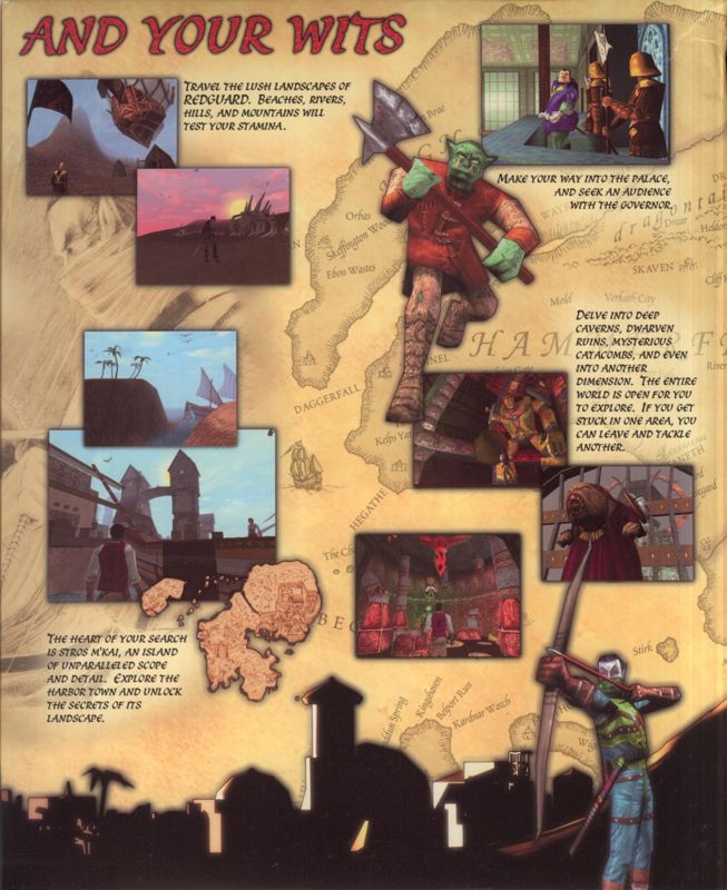 Inside Cover for The Elder Scrolls Adventures: Redguard (Windows): Right Flap