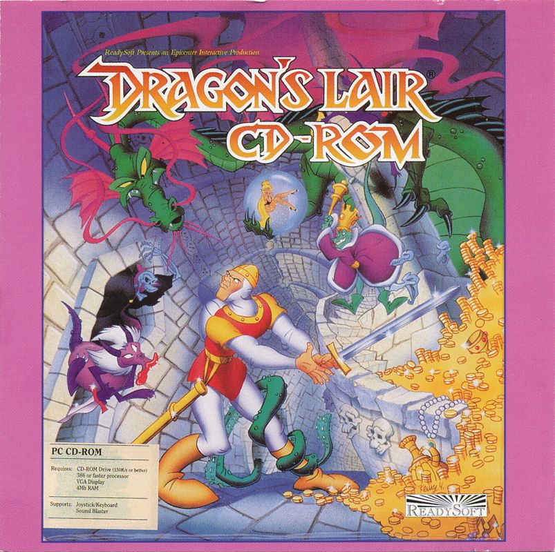 Other for Dragon's Lair (DOS): Jewel Case front insert