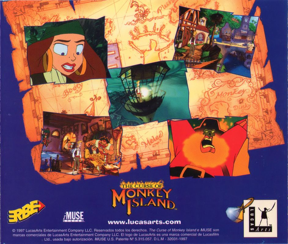 Other for The Curse of Monkey Island (Windows): Jewel Case - Back