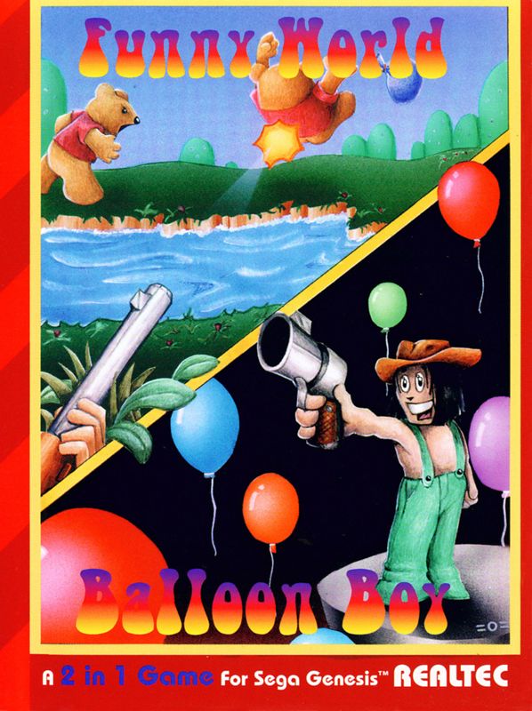 Front Cover for Funny World & Balloon Boy (Genesis)