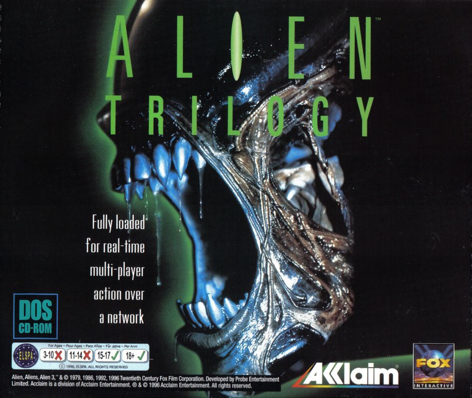 Alien Trilogy cover or packaging material - MobyGames