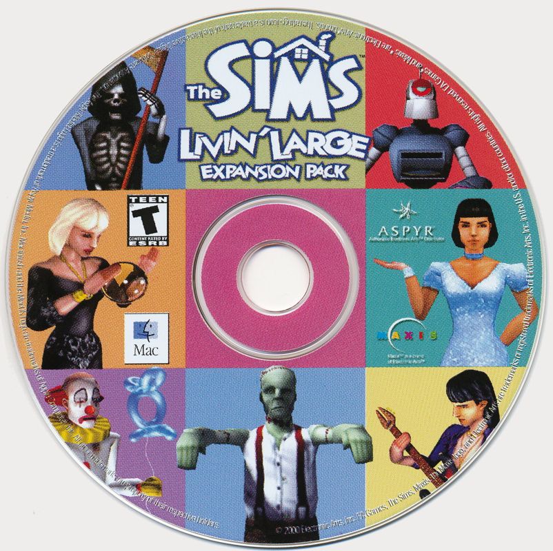 Media for The Sims: Livin' Large (Macintosh)
