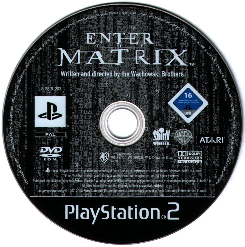 Media for Enter the Matrix (PlayStation 2)