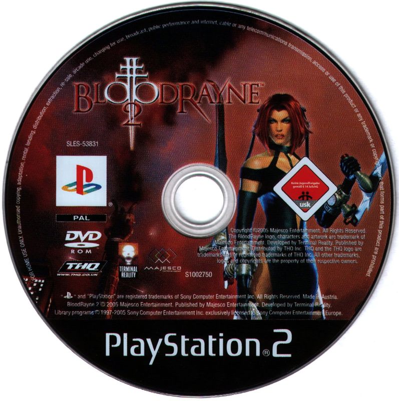 Media for BloodRayne 2 (PlayStation 2)