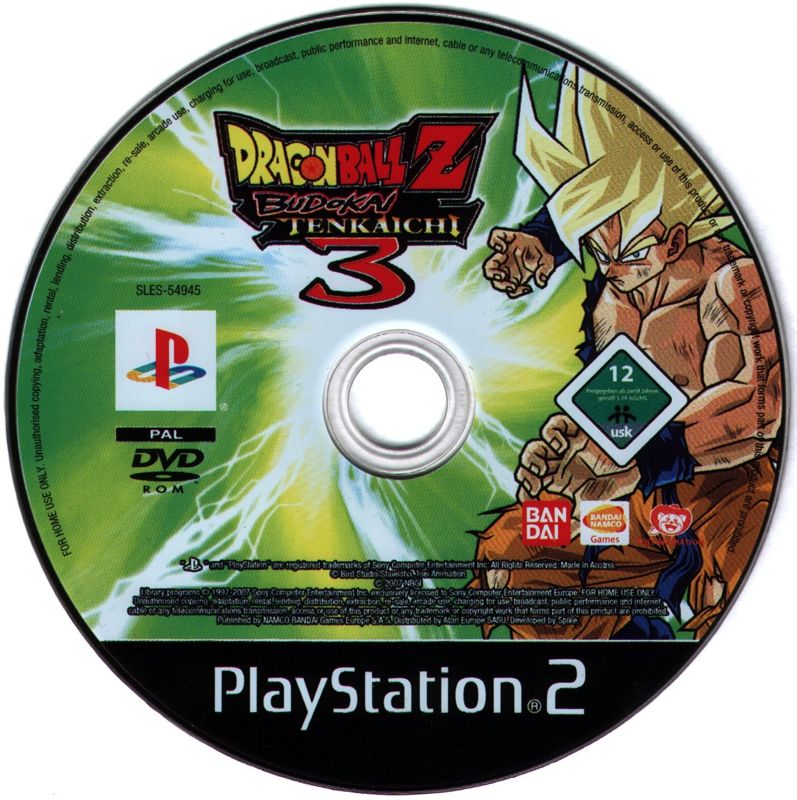 Dragon Ball Z: Budokai Tenkaichi 3 cover or packaging material - MobyGames