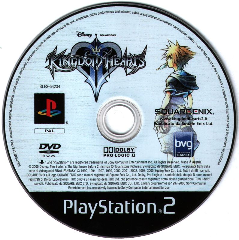 Kingdom Hearts II cover or packaging material - MobyGames