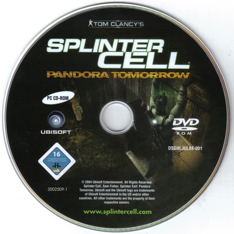 Front Cover for Tom Clancy's Splinter Cell: Pandora Tomorrow (Windows) (OEM DVD Release)