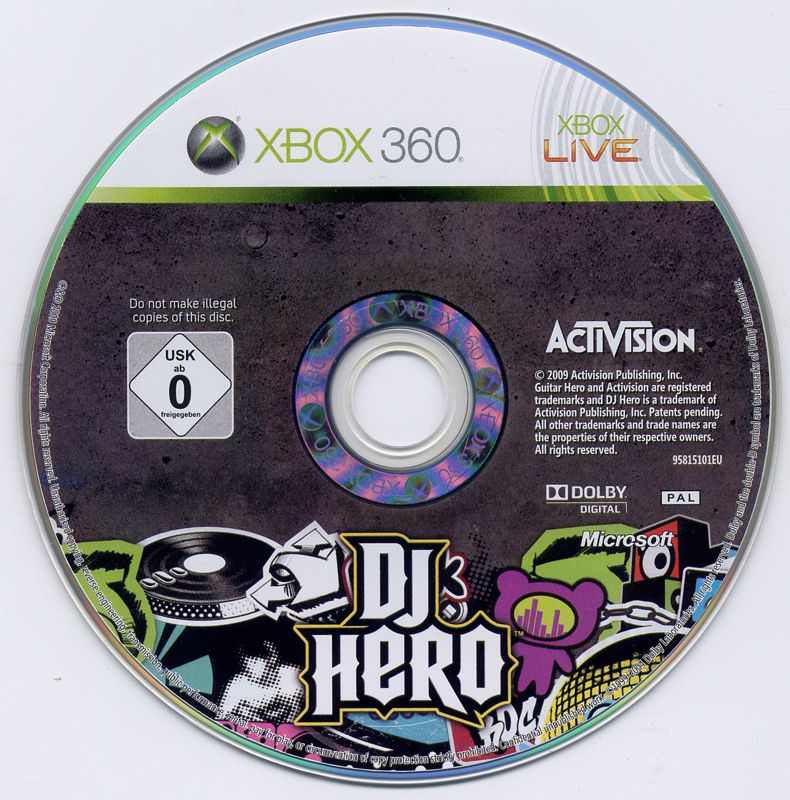 DJ Hero cover or packaging material MobyGames