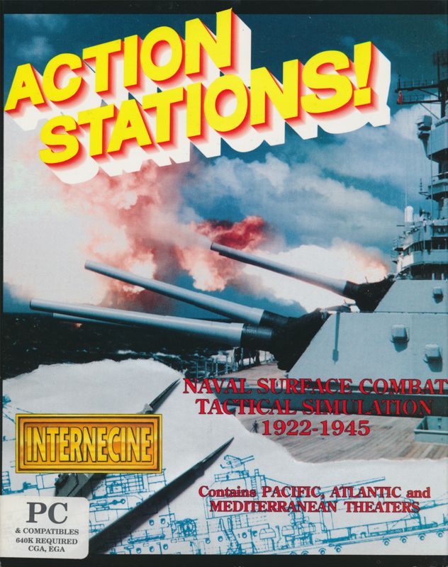 Front Cover for Action Stations! (DOS)