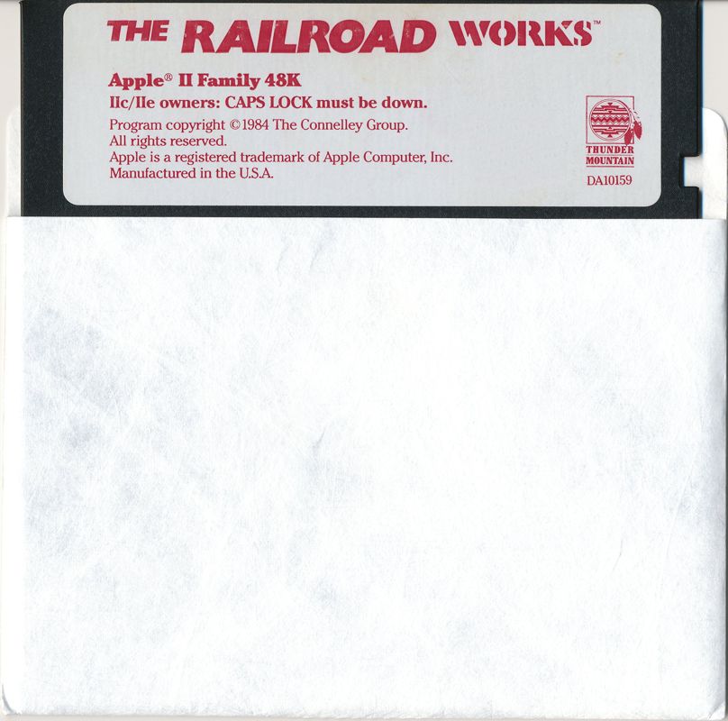 Media for The Railroad Works (Apple II)