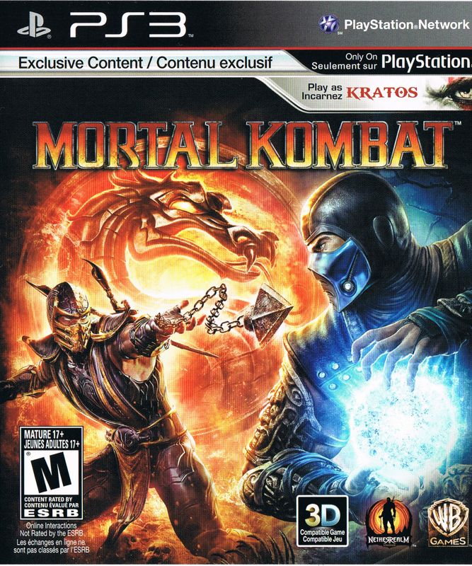 Front Cover for Mortal Kombat (PlayStation 3)
