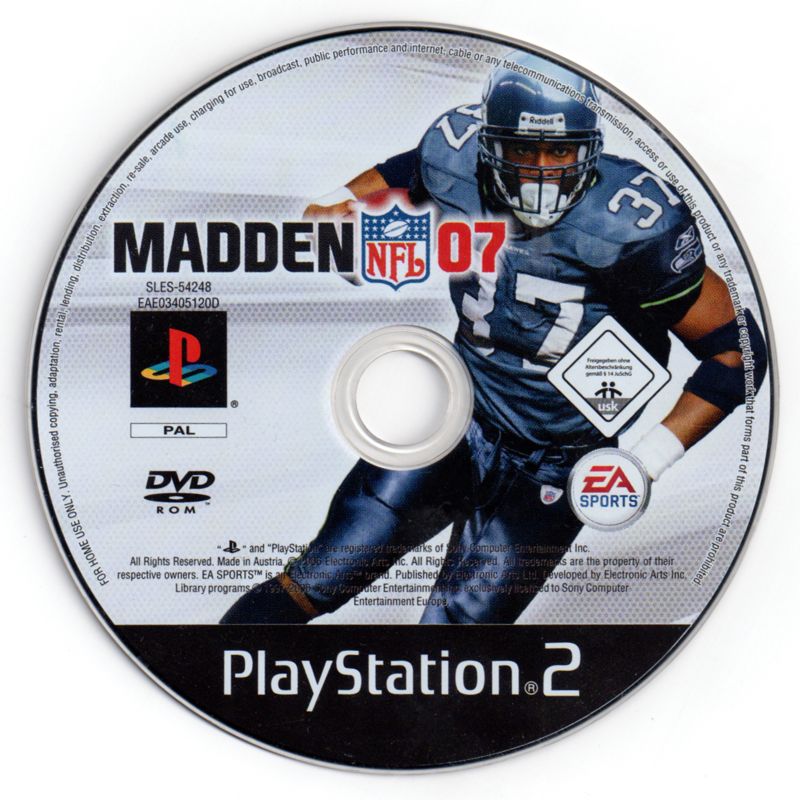 Madden NFL 07 cover or packaging material - MobyGames