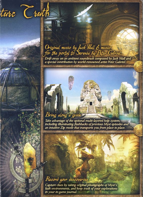 Inside Cover for Myst IV: Revelation (Limited Edition) (Macintosh and Windows): Right