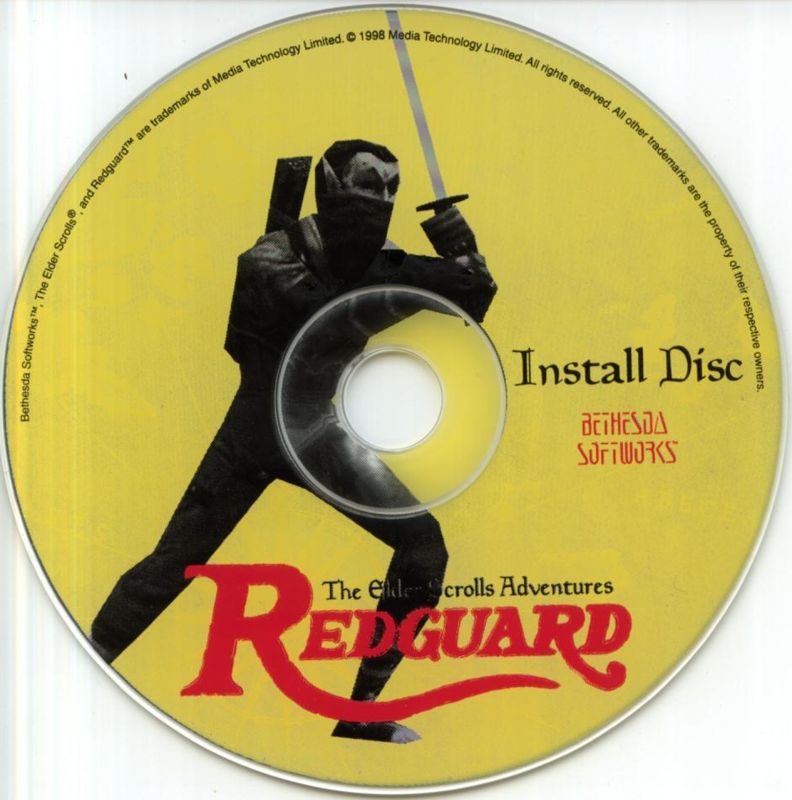 Media for The Elder Scrolls Adventures: Redguard (Windows): Install Disc