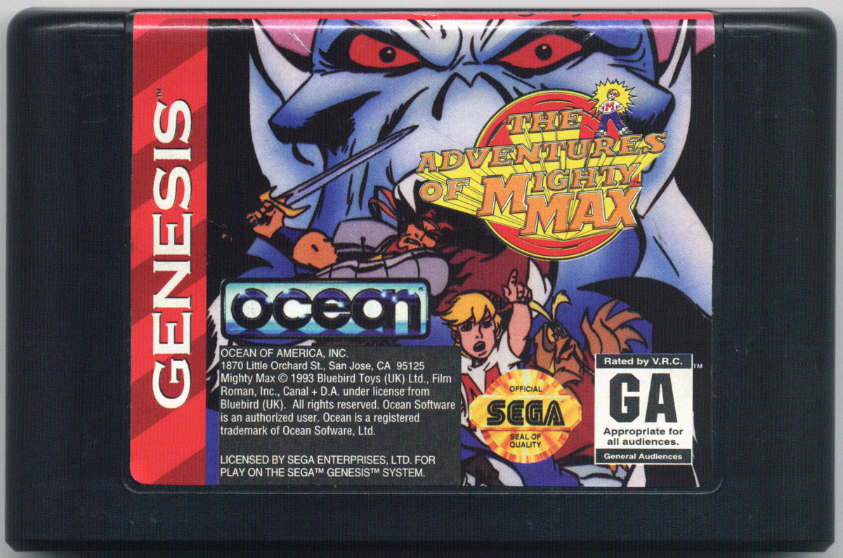 Media for The Adventures of Mighty Max (Genesis)