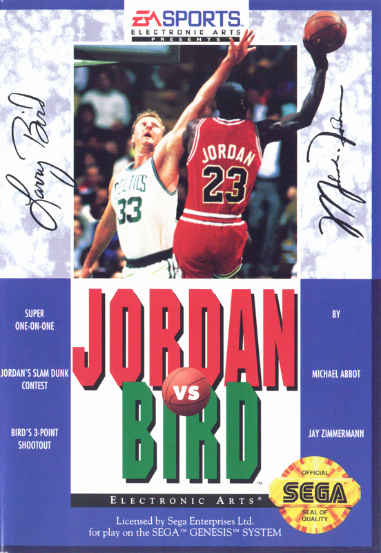 Front Cover for Jordan vs Bird: One on One (Genesis)
