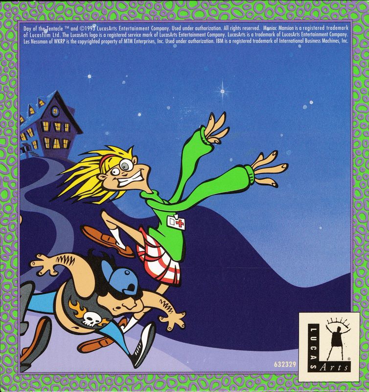 Other for Maniac Mansion: Day of the Tentacle (Macintosh) (Enhanced Mac Release, includes PPC native version): CD sleeve Back