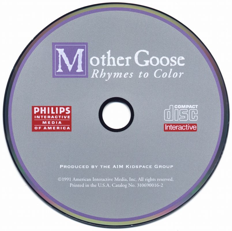 Media for Mother Goose: Rhymes to Color (CD-i)