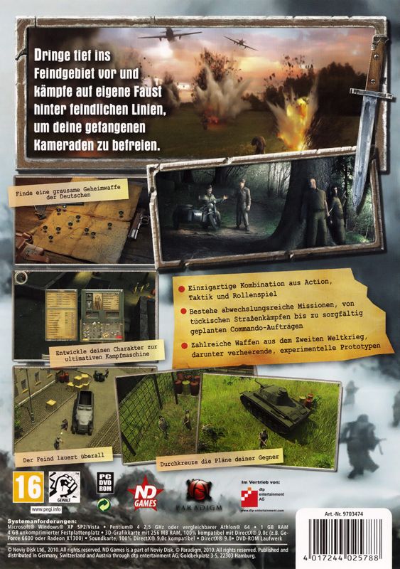 Back Cover for Partisan (Windows)