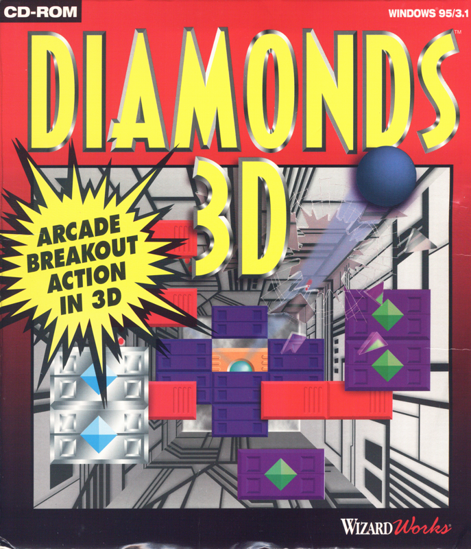 Front Cover for Diamonds 3D (Windows 3.x)