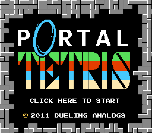 Front Cover for Portal Tetris (Browser)