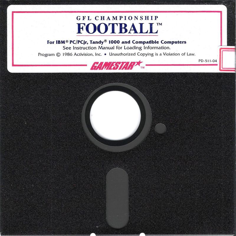 Media for GFL Championship Football (DOS) (Dual Media Release (Tandy support))