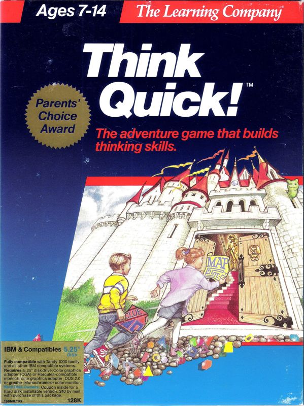 Front Cover for Think Quick! (DOS) (5.25" disk release (Version 1.0))