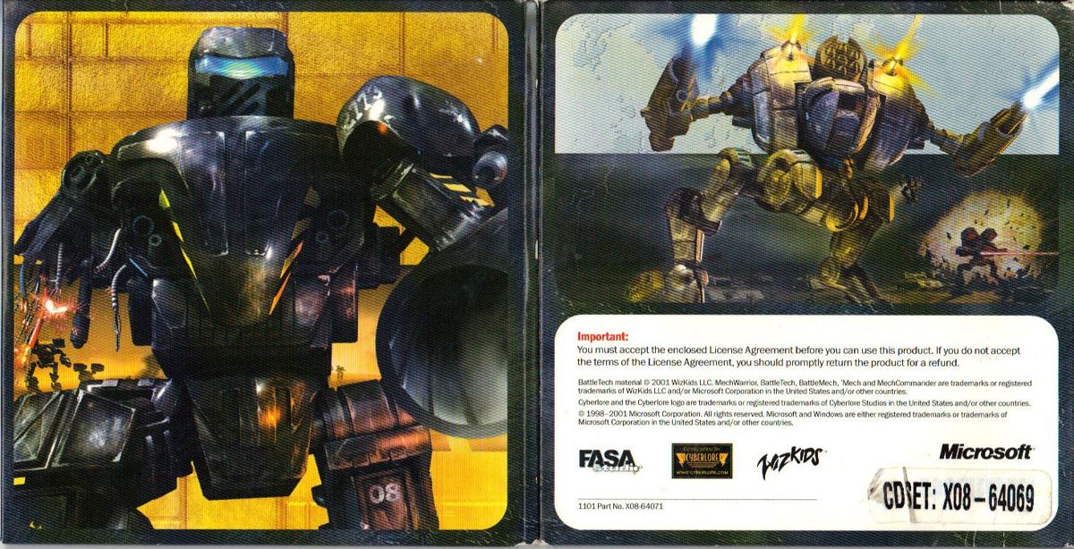 Back Cover for The 'Mech Collection (Windows)