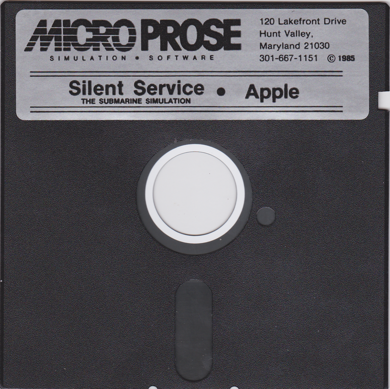 Media for Silent Service (Apple II) (Original 1985 release)