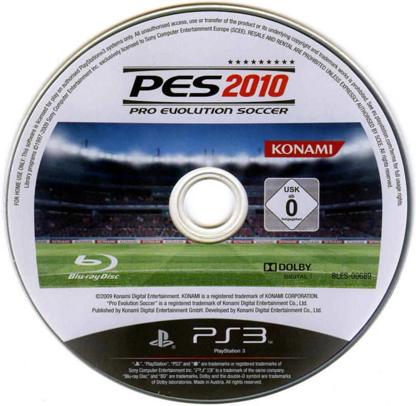 PES 2011: Pro Evolution Soccer cover or packaging material - MobyGames