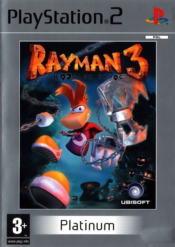 Front Cover for Rayman 3: Hoodlum Havoc (PlayStation 2) (Platinum release)