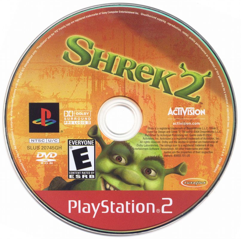 Media for Shrek 2 (PlayStation 2) (Greatest Hits release)