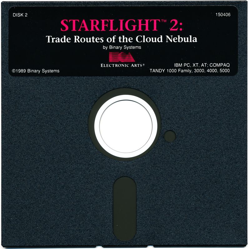 Media for Starflight 2: Trade Routes of the Cloud Nebula (DOS): Disk 2