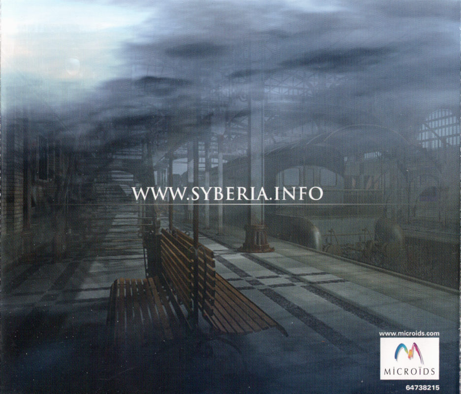 Other for Syberia (Windows): Jewel Case Back