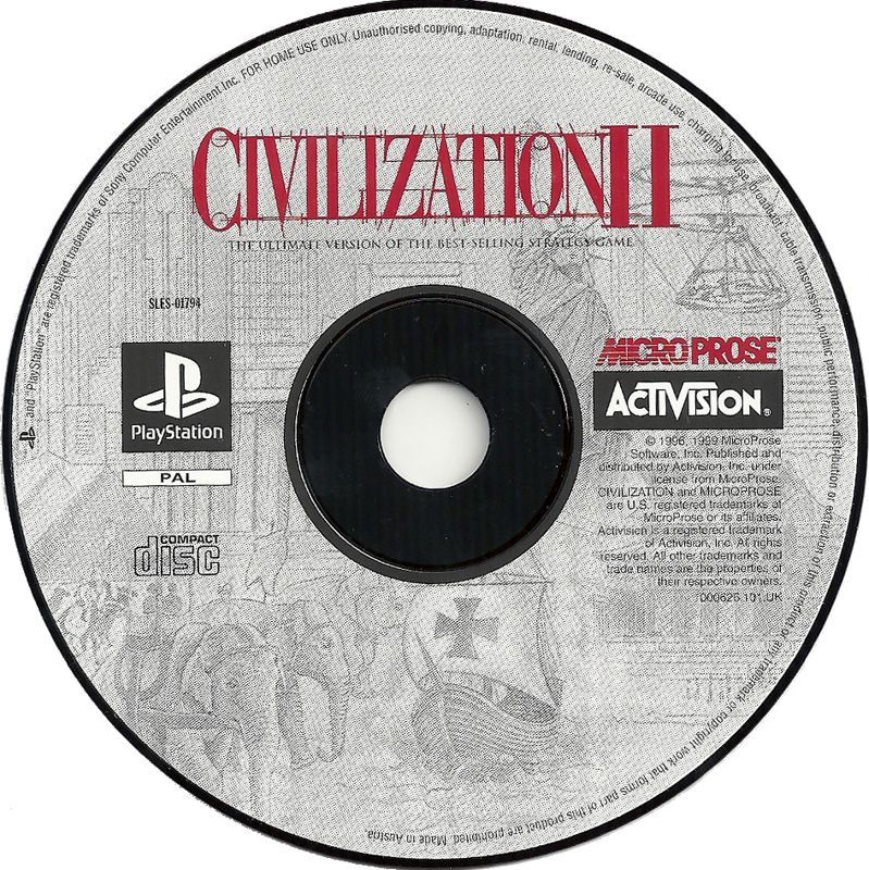 Media for Sid Meier's Civilization II (PlayStation)