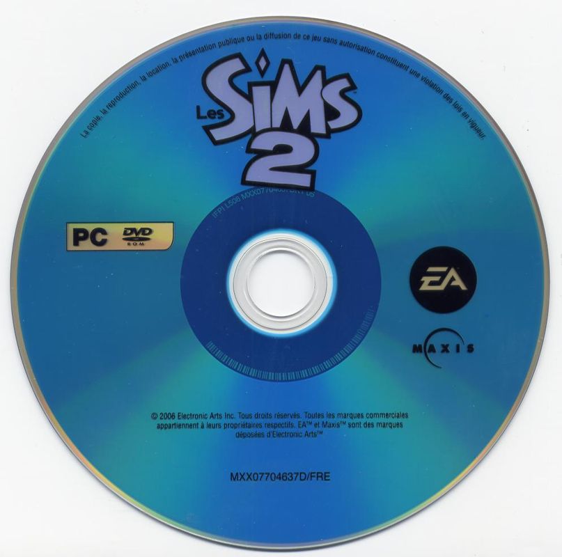 Media for The Sims 2 (Windows) (DVD re-release (2006))