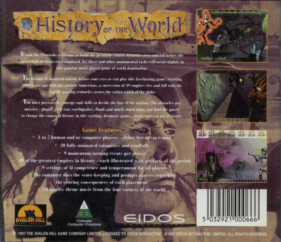 Other for History of the World (Windows): Jewel Case - Back