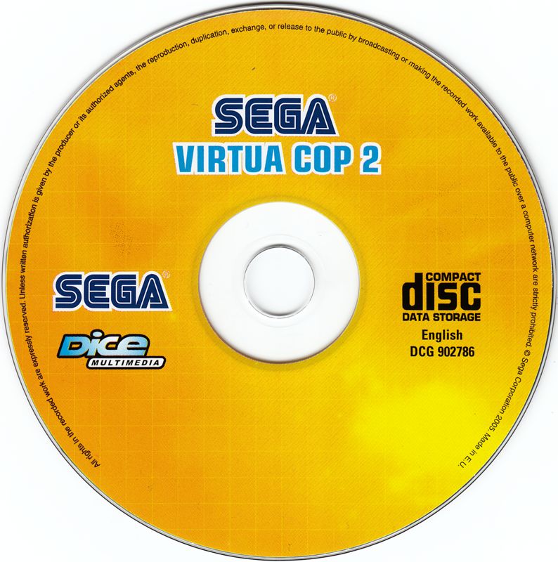 Media for Virtua Cop 2 (Windows) (Dice Multimedia release)
