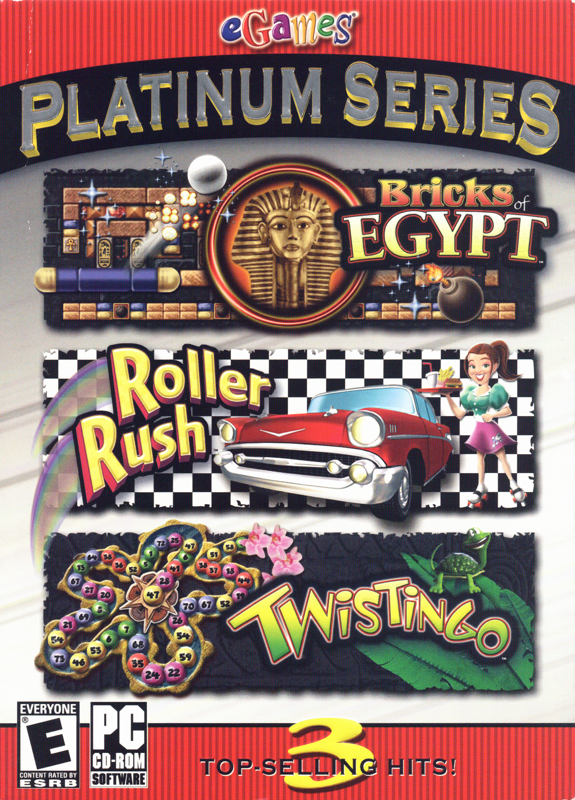 Front Cover for eGames Platinum Series: Bricks of Egypt / Roller Rush / Twistingo (Windows)