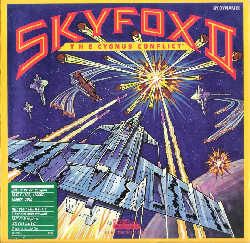 Front Cover for Skyfox II: The Cygnus Conflict (DOS) (5.25" Release)