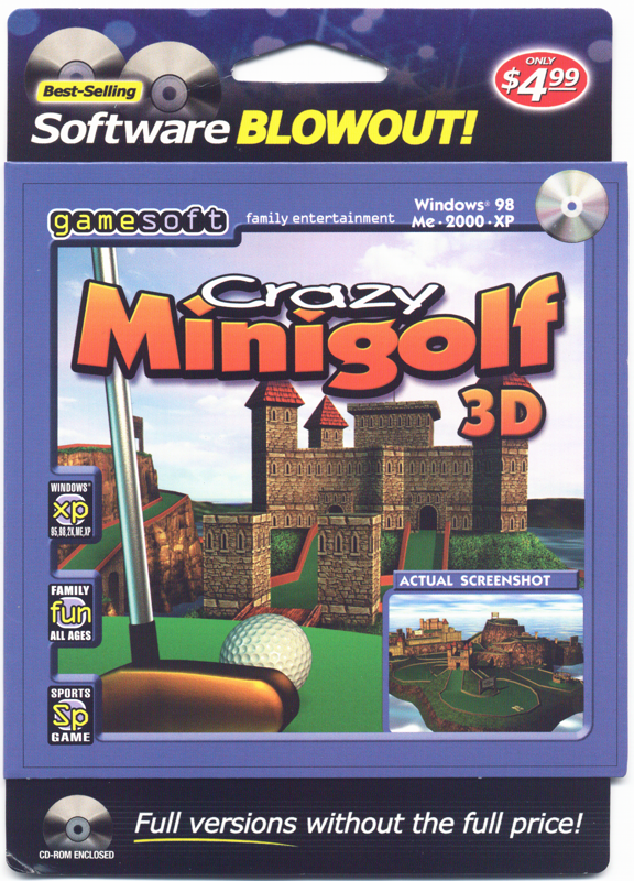 Front Cover for Crazy Minigolf (Windows) (Software BLOWOUT! Blister release)