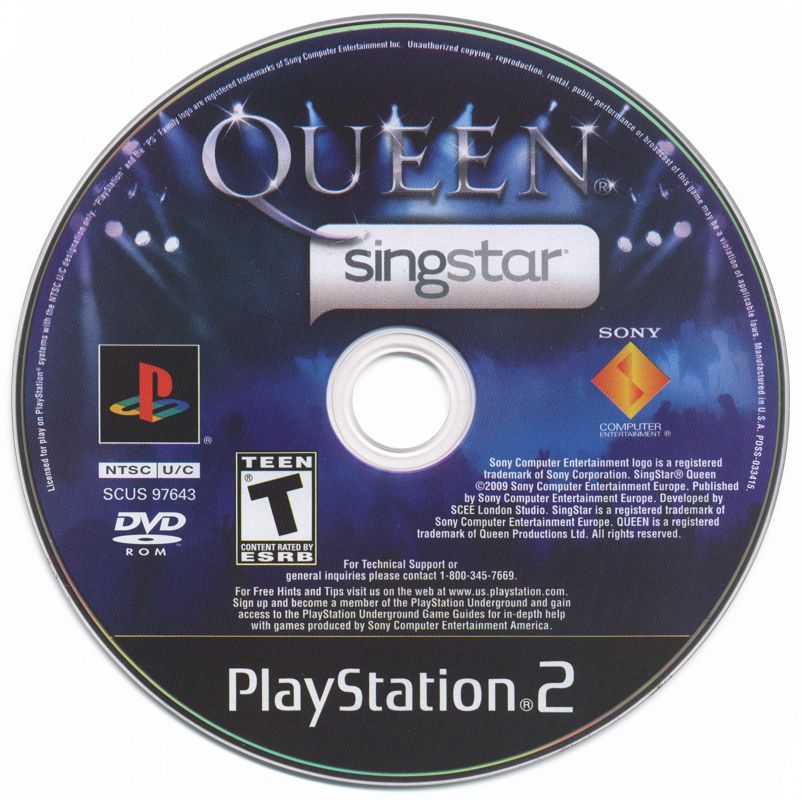 Media for SingStar: Queen (PlayStation 2)