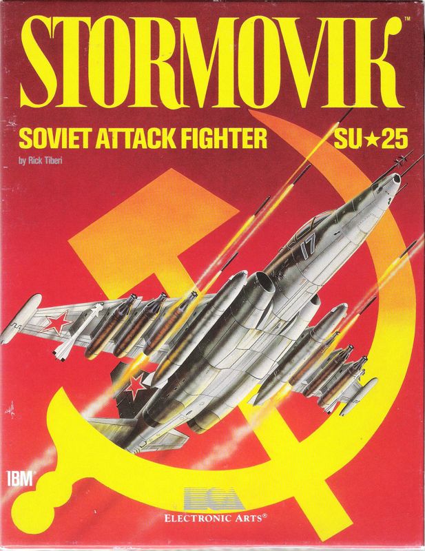 Front Cover for Stormovik: SU-25 Soviet Attack Fighter (DOS) (5.25" 3 disks release (#3983))