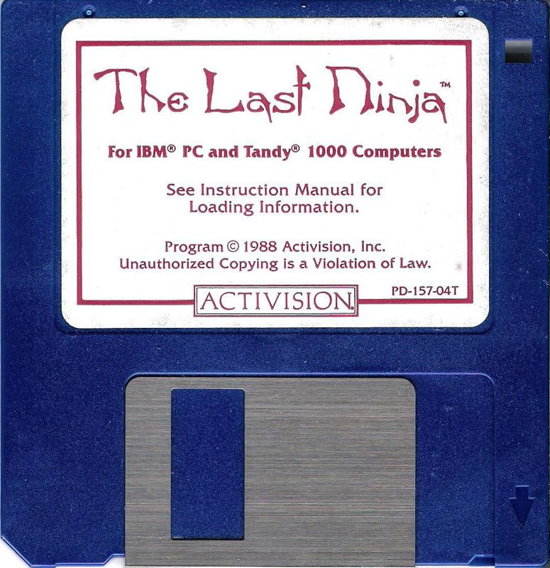 Media for The Last Ninja (DOS) (Dual Media release): 3.5" Disk