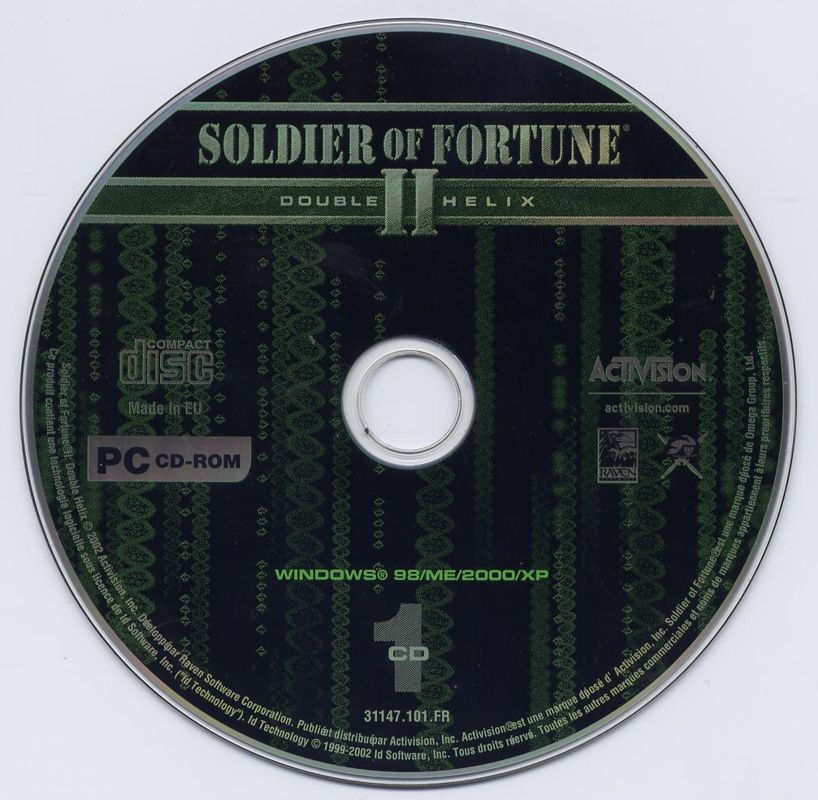 Media for Soldier of Fortune II: Double Helix (Windows): Disc 1