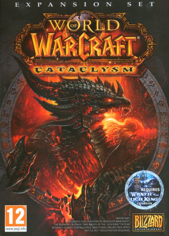 Front Cover for World of WarCraft: Cataclysm (Macintosh and Windows)