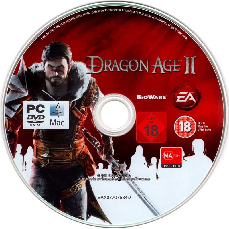 Media for Dragon Age II (Macintosh and Windows)