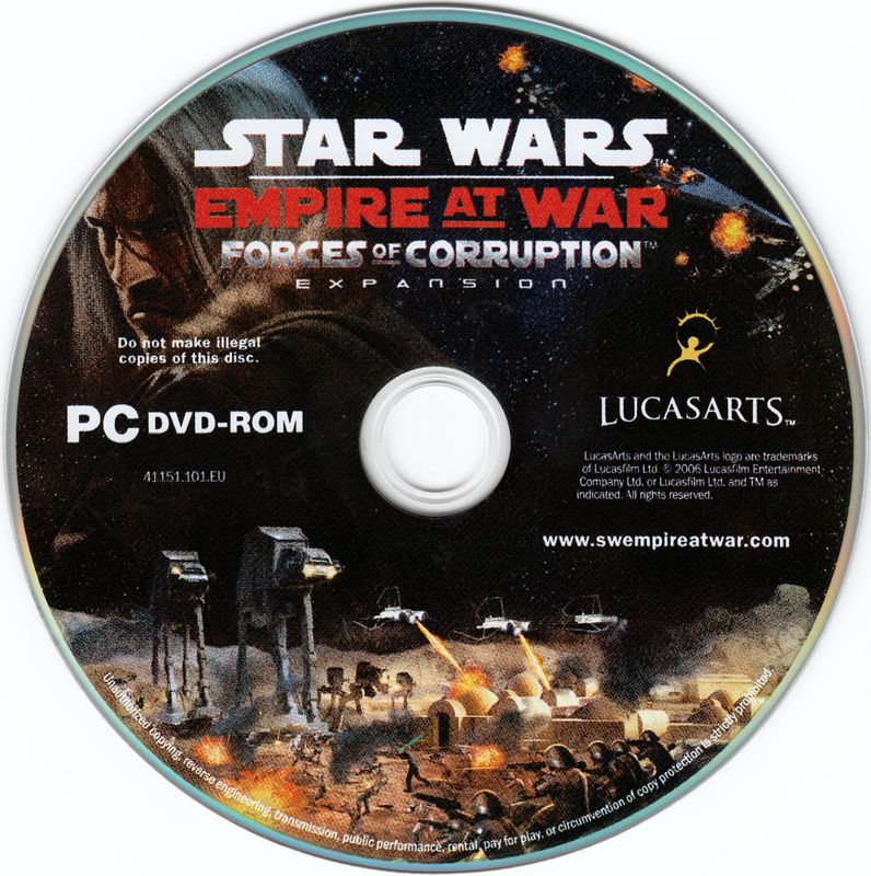 Media for Star Wars: Empire at War - Forces of Corruption (Windows) (Re-release)